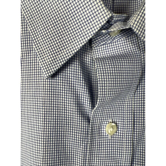 Brooks Brothers 1818 Classic Shirt Mens 16.5-34 Pin Check Long Sleeve Button Up - Picture 4 of 9